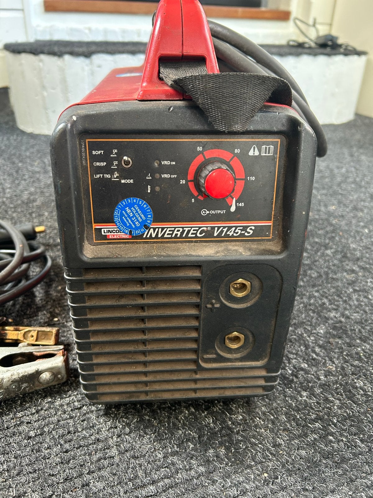 Lincoln Invertec V145-S Lasapparaat - Gebruikt, Doe-het-zelf en Verbouw, Gereedschap | Lasapparaten, Ophalen of Verzenden, Gebruikt