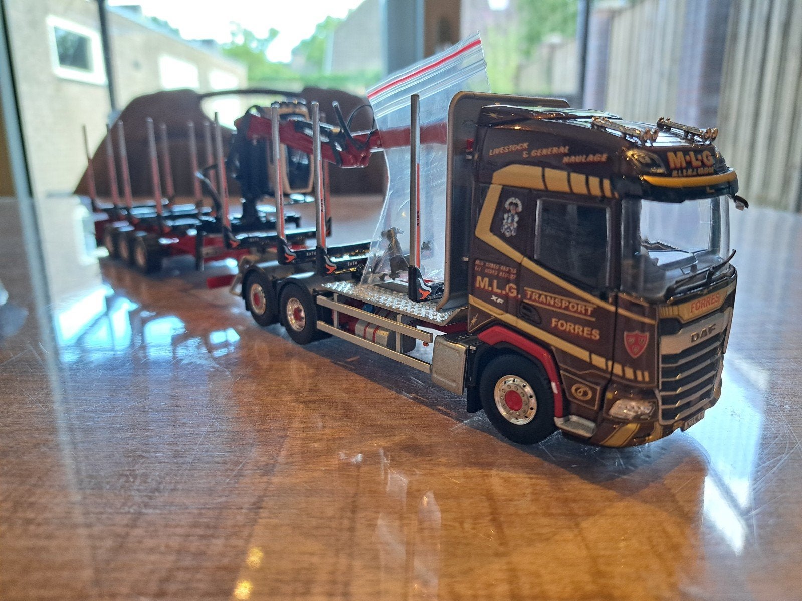 Tekno Daf MLG Transport, Hobby en Vrije tijd, Modelauto's | 1:50, Ophalen of Verzenden, Nieuw, Bus of Vrachtwagen, Tekno