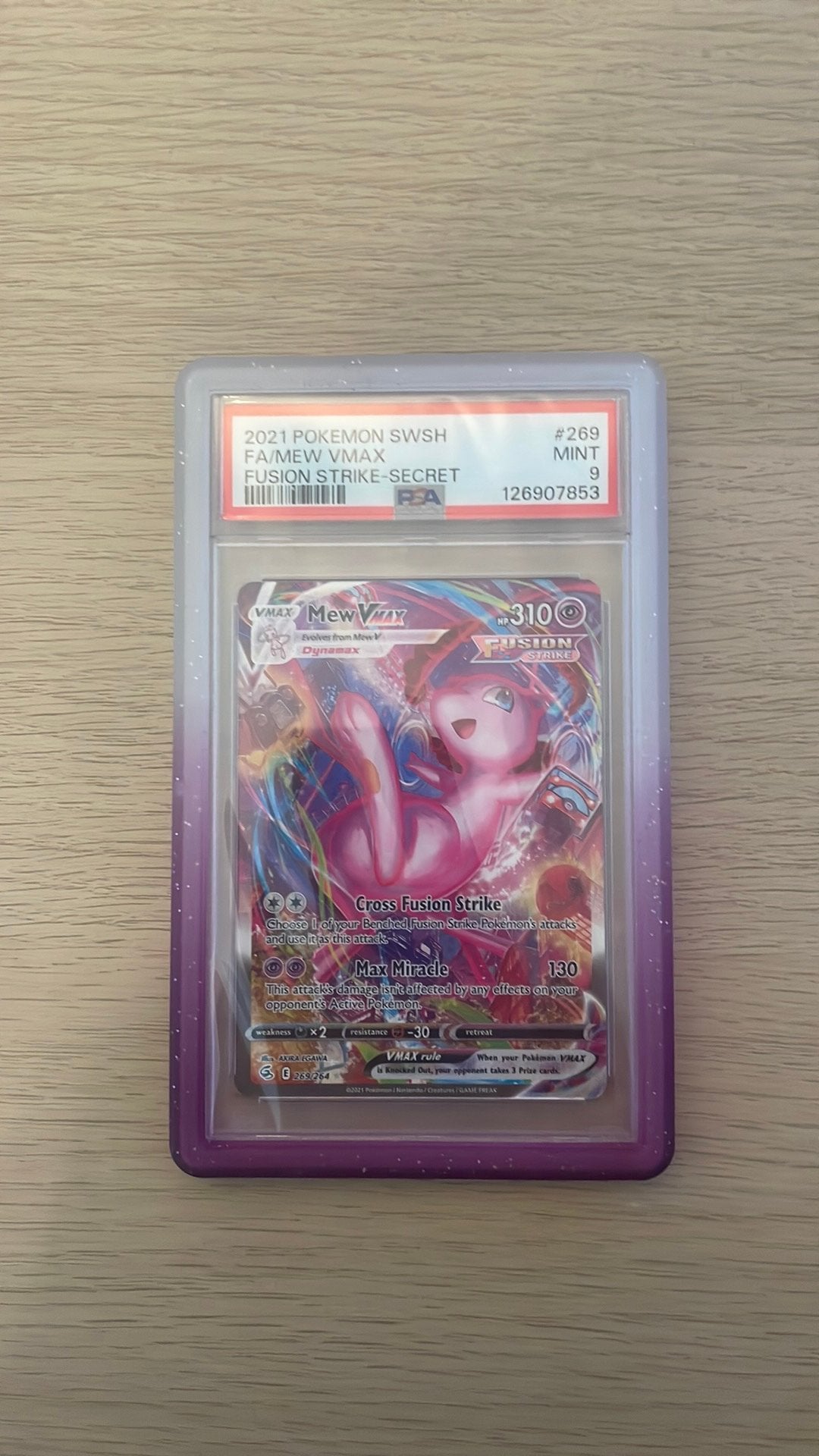 Mew Vmax #269 PSA 9, Ophalen of Verzenden, Zo goed als nieuw