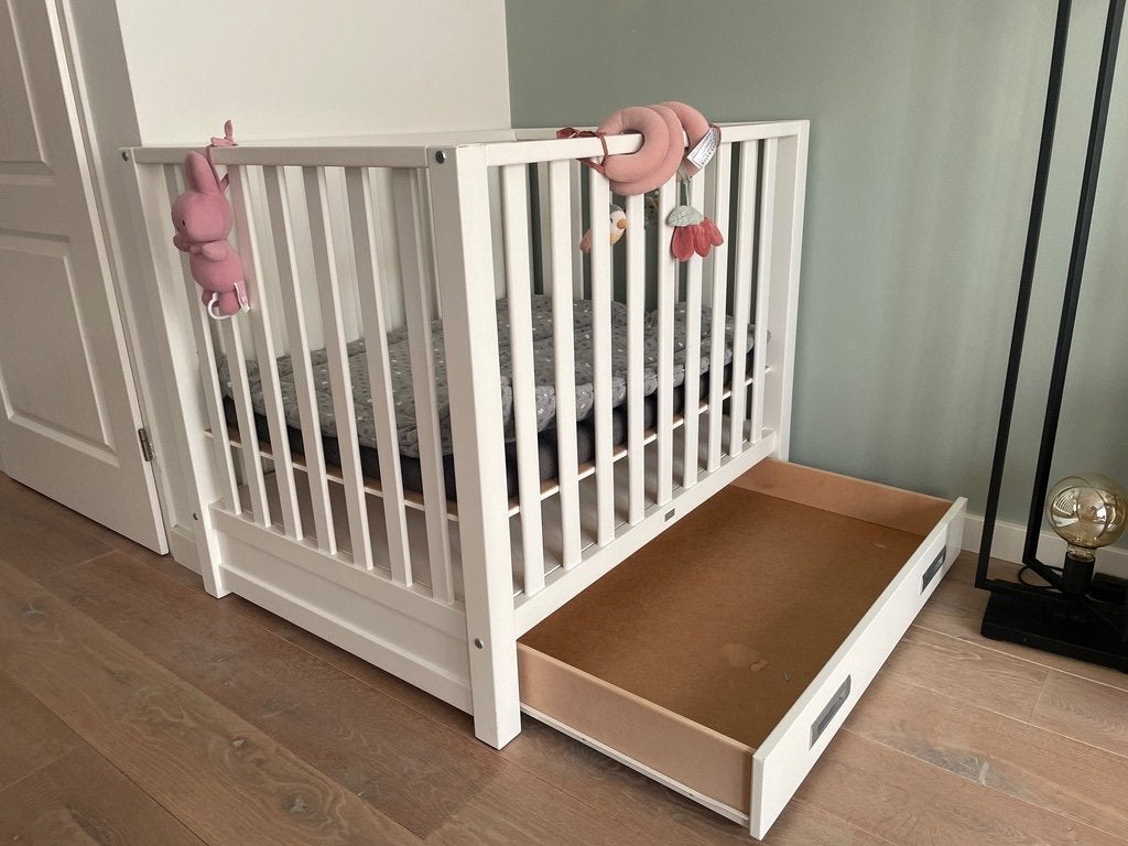 baby box TWF Lieke met lade (incl. matras en boxkleed), Ophalen, Gebruikt, Rechthoekig, Boxkleed