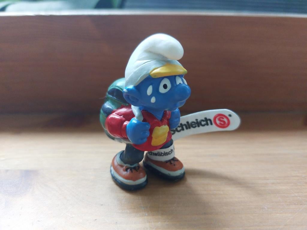 Bergwandelaar wandelaar smurf, Verzamelen, Smurfen, Ophalen of Verzenden, Zo goed als nieuw