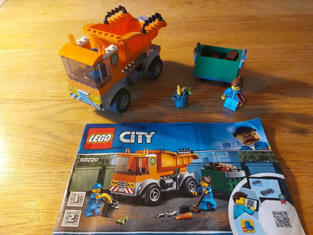 Lego City, set 60220, Vuilniswagen met minifiguren, Ophalen, Compleet, City, Lego
