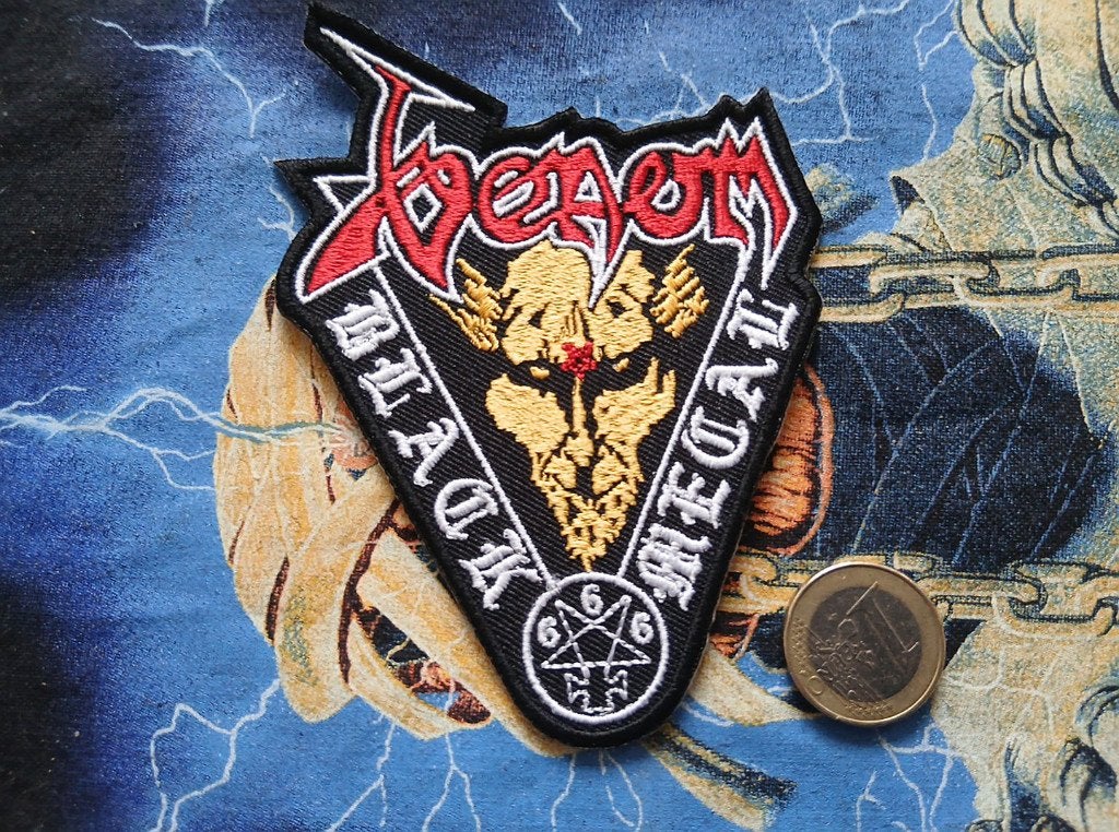 Venom prachtige  embroidered black metal patch v17  metal, Ophalen of Verzenden, Nieuw, Kleding
