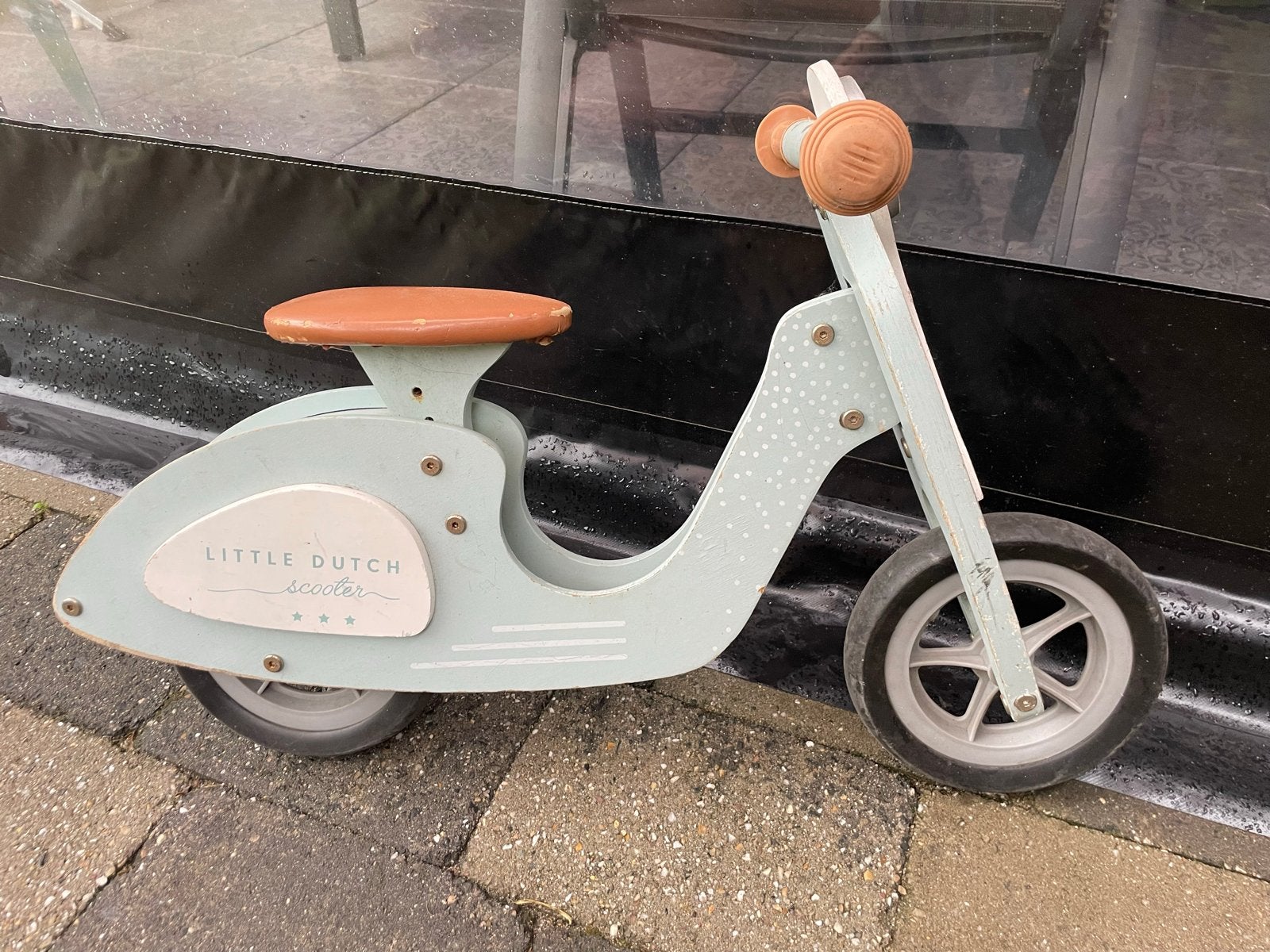 Little Dutch houten scooter loopfiets, Ophalen, Gebruikt