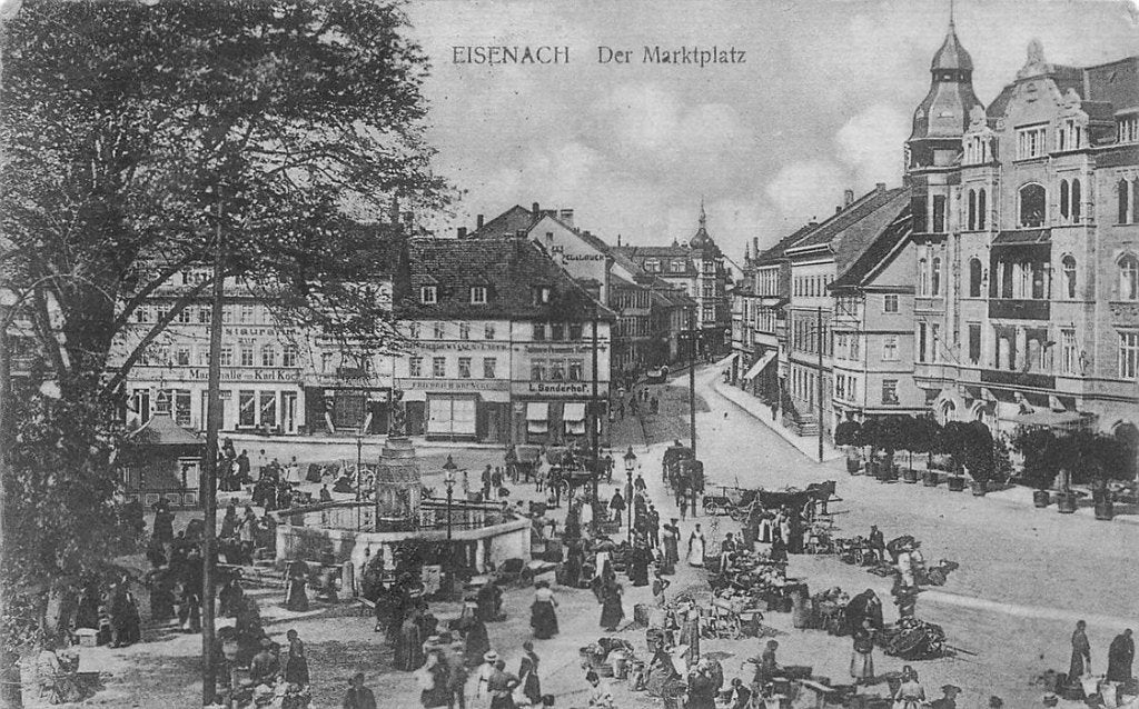 703-166-005 Eisenach Der Marktplatz, Verzenden, Voor 1920, Duitsland
