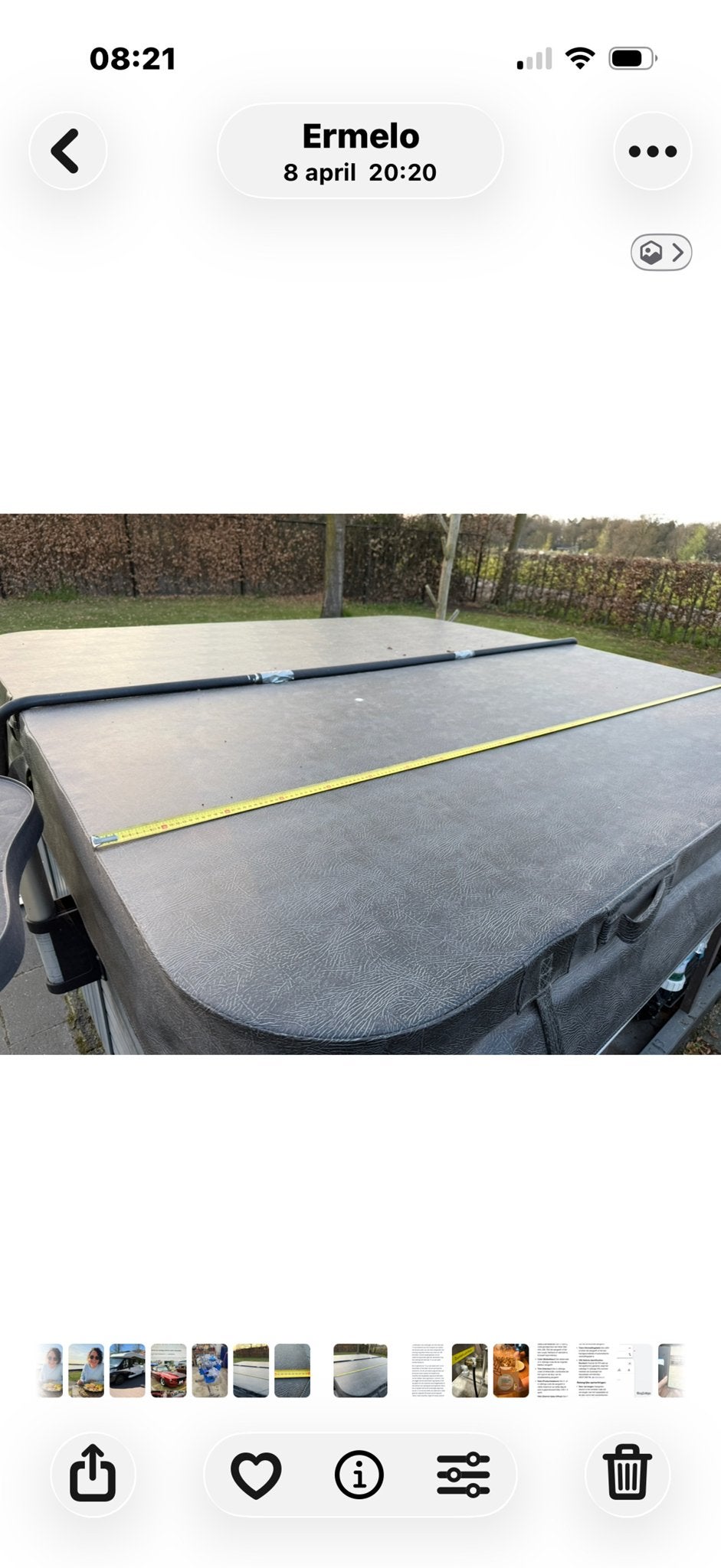 Jacuzzi cover met nieuwe coverlifter spa admire, Ophalen, Gebruikt, Afdekzeil, Vast
