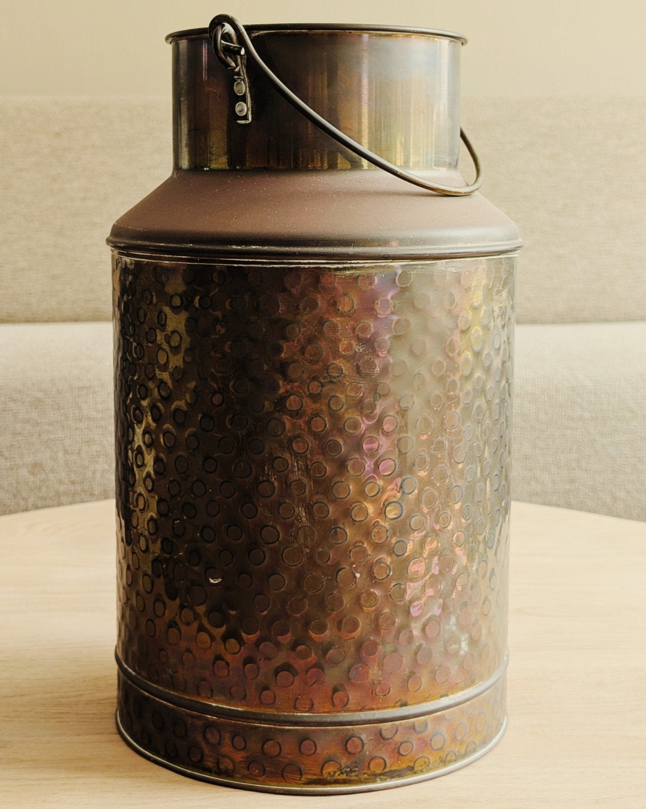 Vintage messing melkbus – Nijhof, Made in Holland, Ophalen