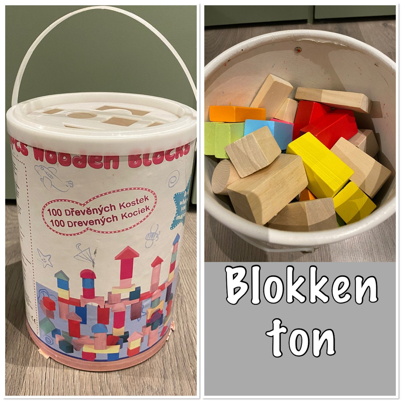 Blokken ton, Kinderen en Baby's, Speelgoed | Bouwstenen, Ophalen of Verzenden, Zo goed als nieuw