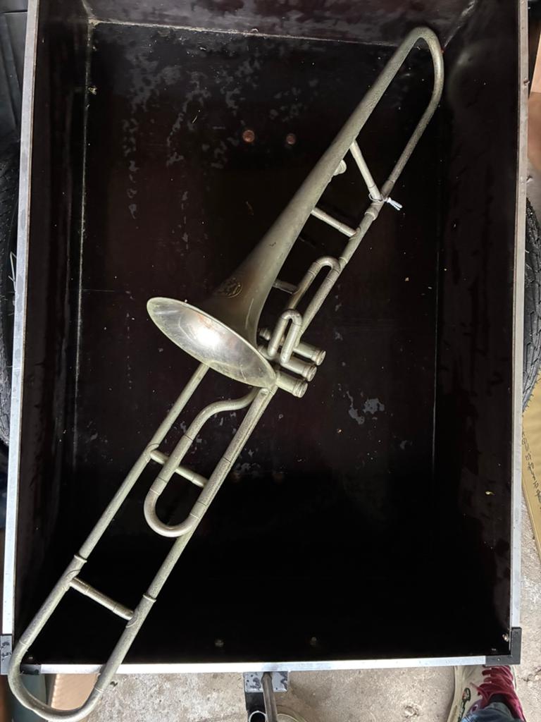 Vintage C. Mahillon Bruxelles Trombone - Gebruikt, Ophalen, Gebruikt, Overige typen