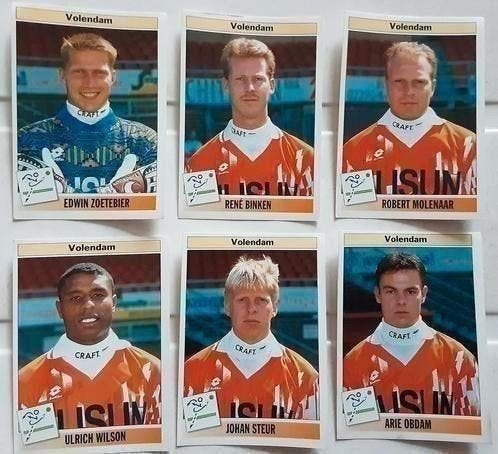Panini voetbal 95 Volendam 243, 245, 246, 247, 250, 252, Verzamelen, Sportartikelen en Voetbal, Ophalen of Verzenden, Zo goed als nieuw