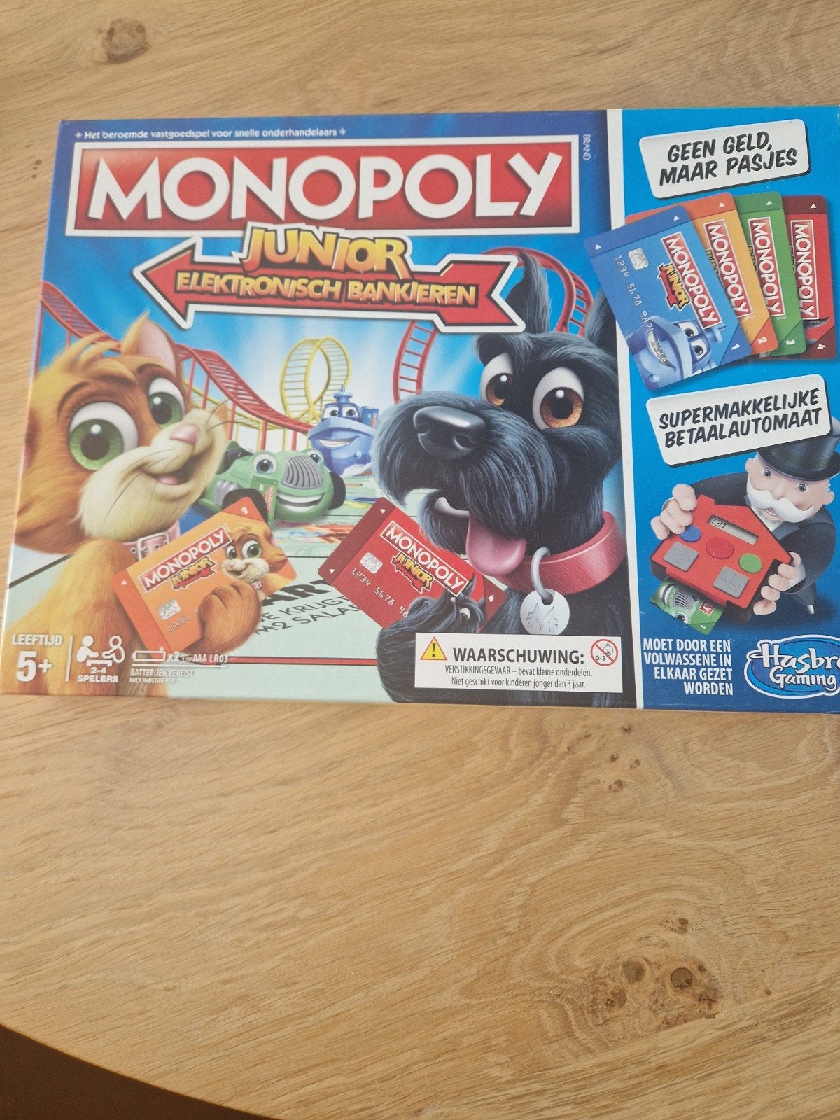 Monopoly Junior Elektronisch Bankieren - Compleet, Hobby en Vrije tijd, Ophalen, Gebruikt