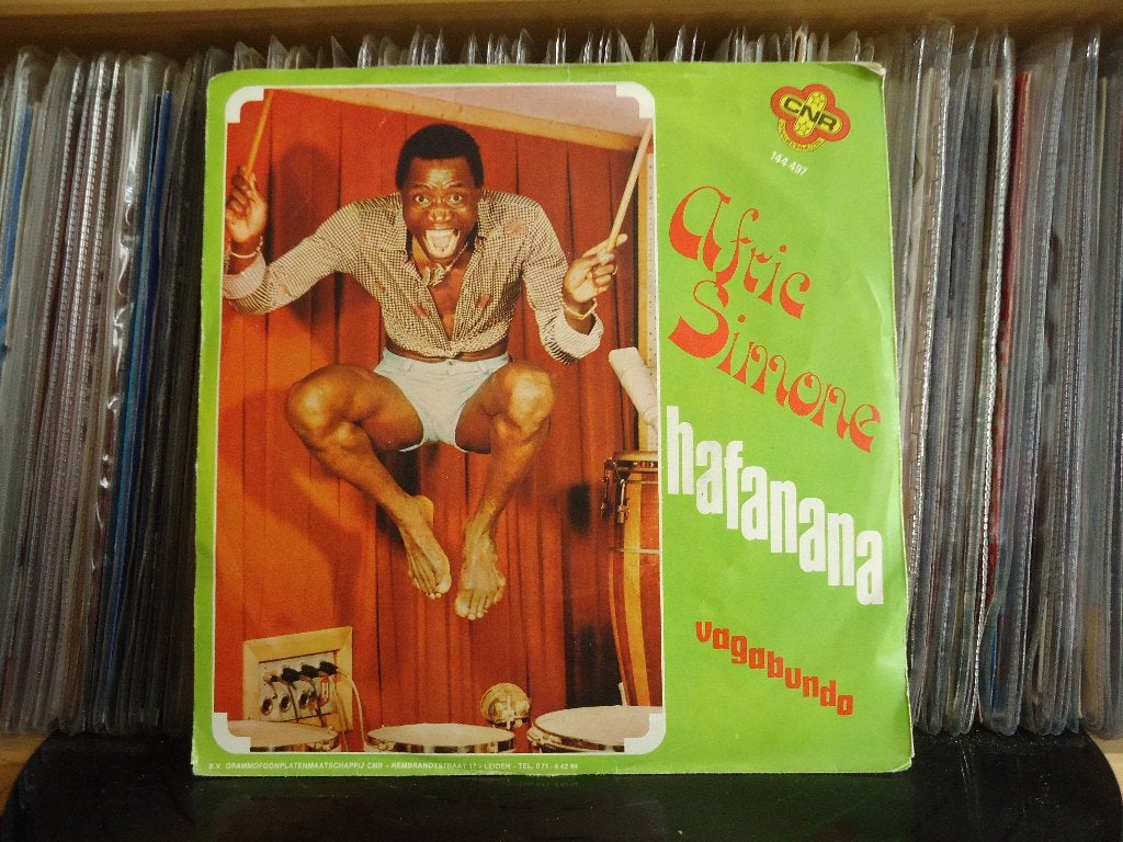 7" Single Afric Simone - Hafanana / Vagabunda, Gebruikt, 7 inch, Ophalen of Verzenden, Pop