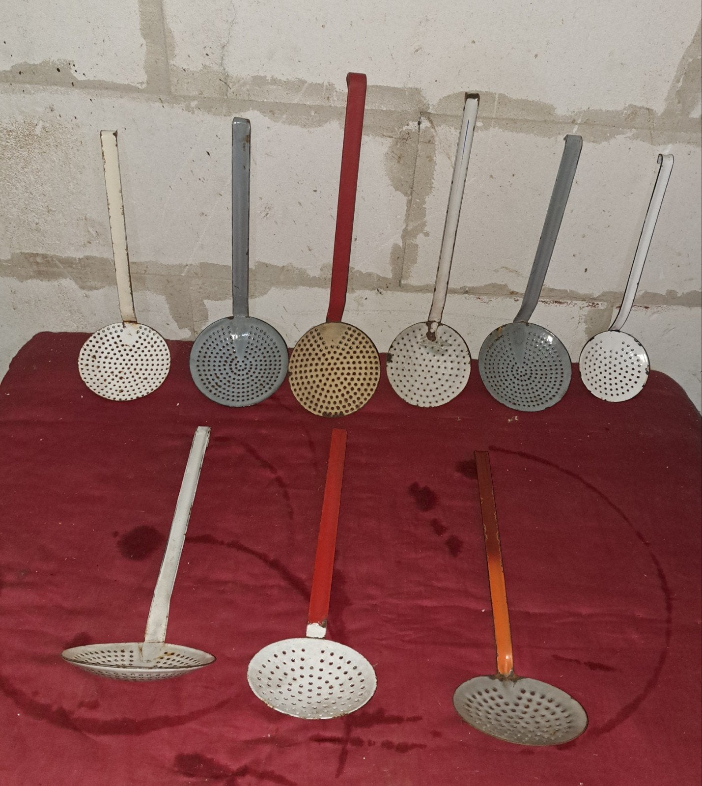 Spanen Emaille visspanen decoratie, Antiek en Kunst, Verzenden