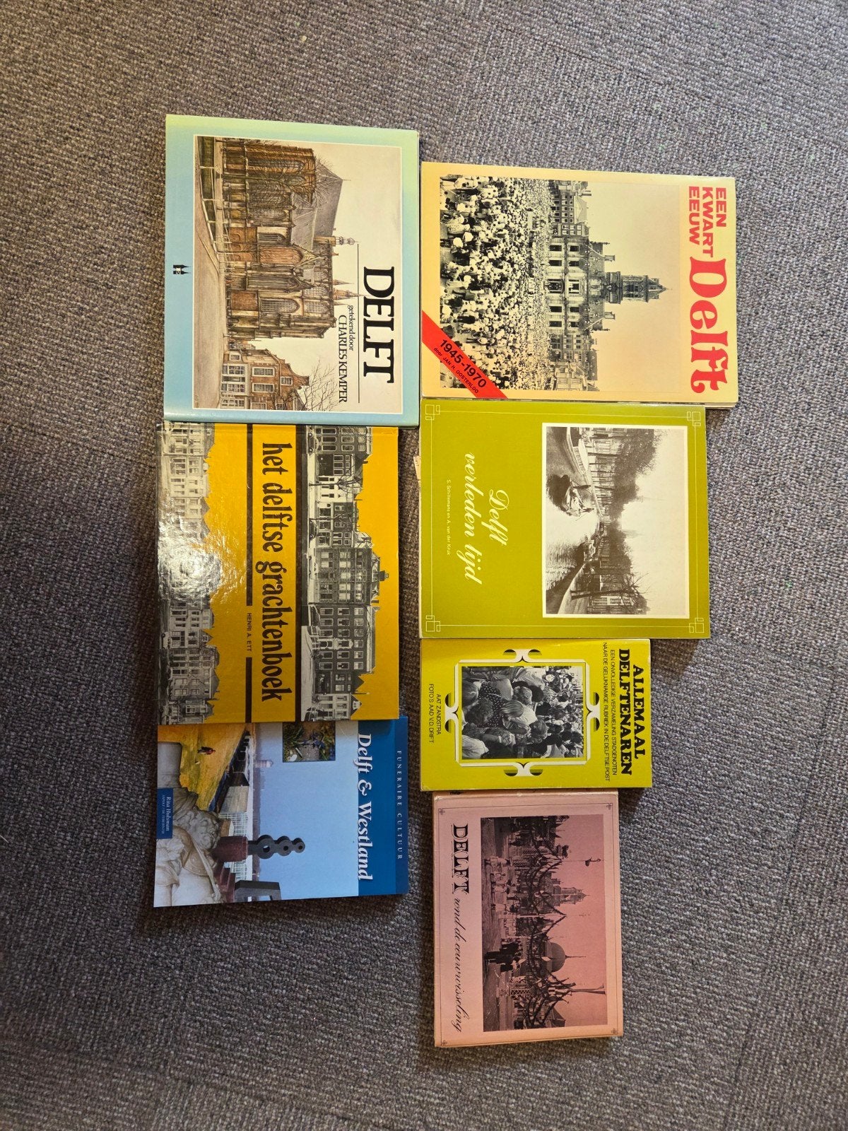 Diverse boeken over Delft en de geschiedenis van Delft, Ophalen, 20e eeuw of later, Gelezen, Diverse auteurs