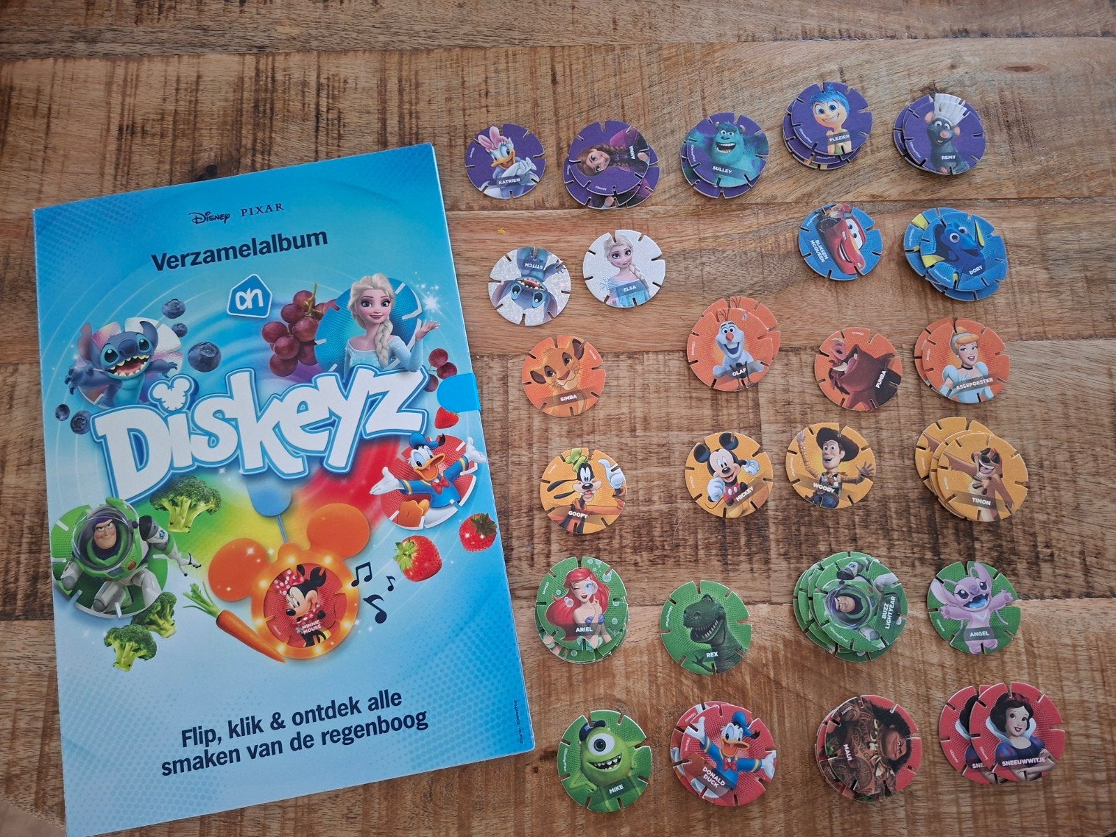 Ah Disney diskeyz album en verschillende dubbele diskeyz., Albert Heijn, Ophalen of Verzenden