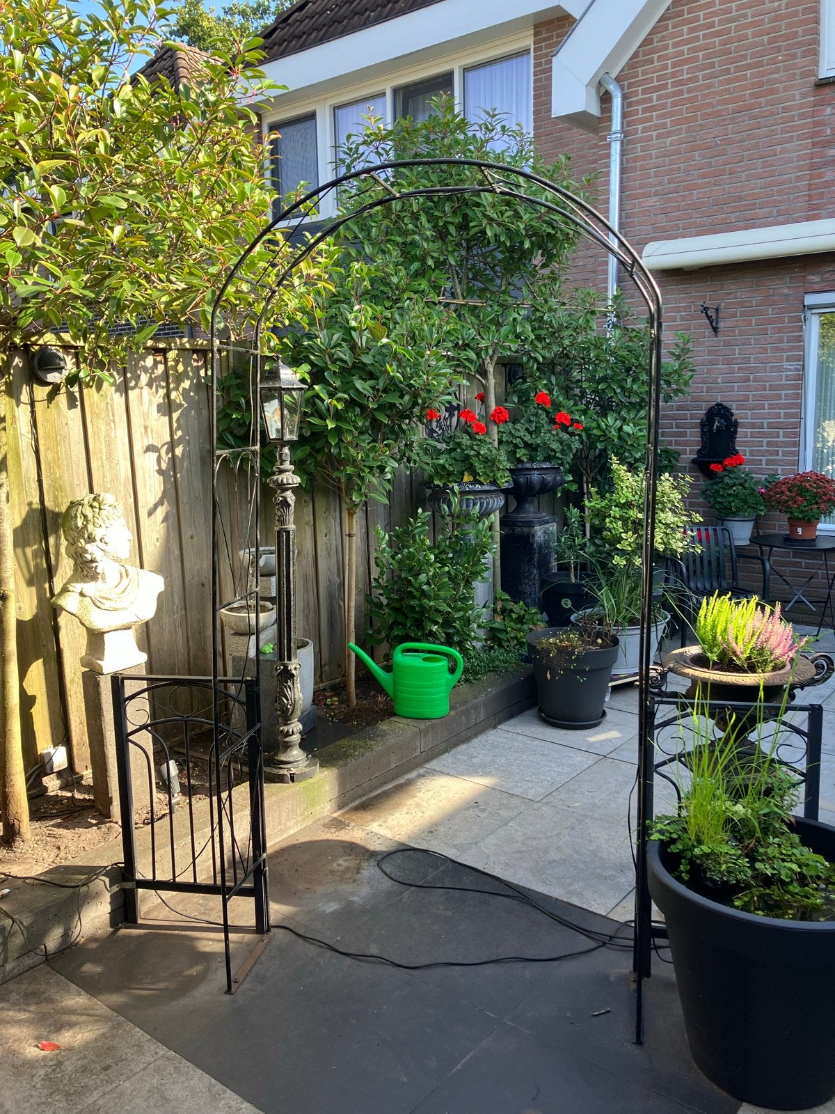 Metalen Rozenboog met Poortje - Tuindecoratie, Tuin en Terras, Ophalen, Gebruikt