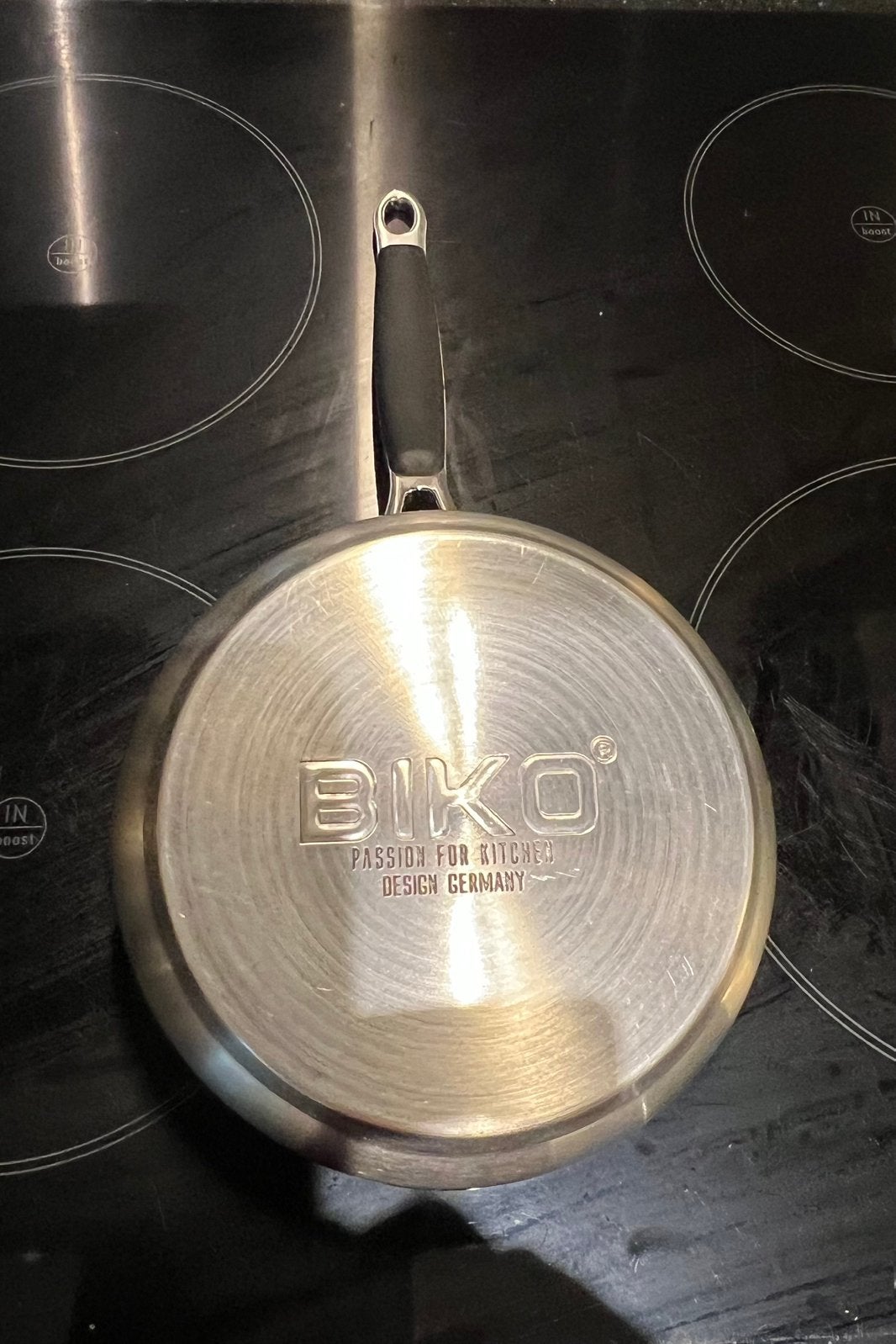 t,k,Biko Germany RVS steelpan 16cm INDUCTIE, Huis en Inrichting, Ophalen, Rvs