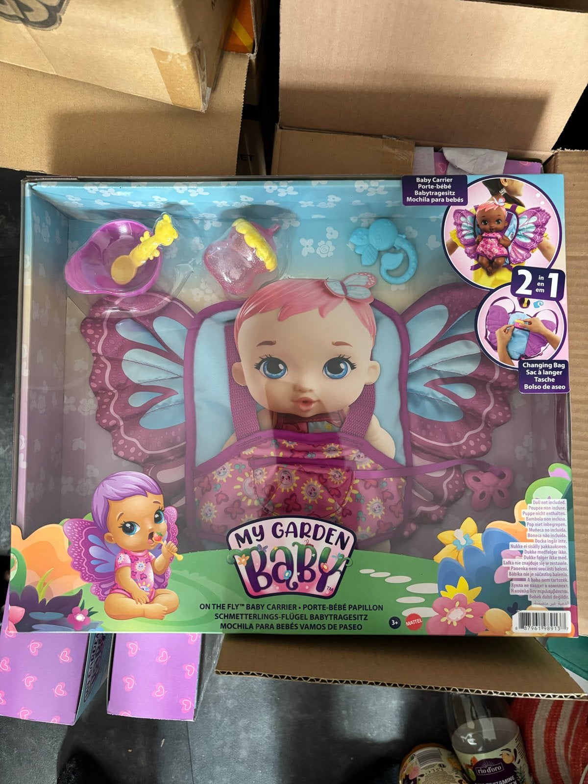 My Garden Baby Vlinder Baby Drager Pop Speelset Nieuw, Kinderen en Baby's, Ophalen of Verzenden, Nieuw, Babypop