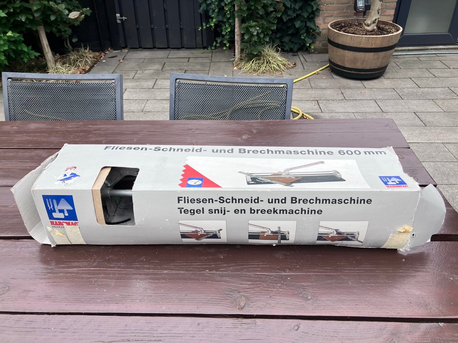 Tegelsnijder - Tegel snij- en breekmachine 600 mm, Ophalen, Gebruikt, Overige typen, Minder dan 5 m²
