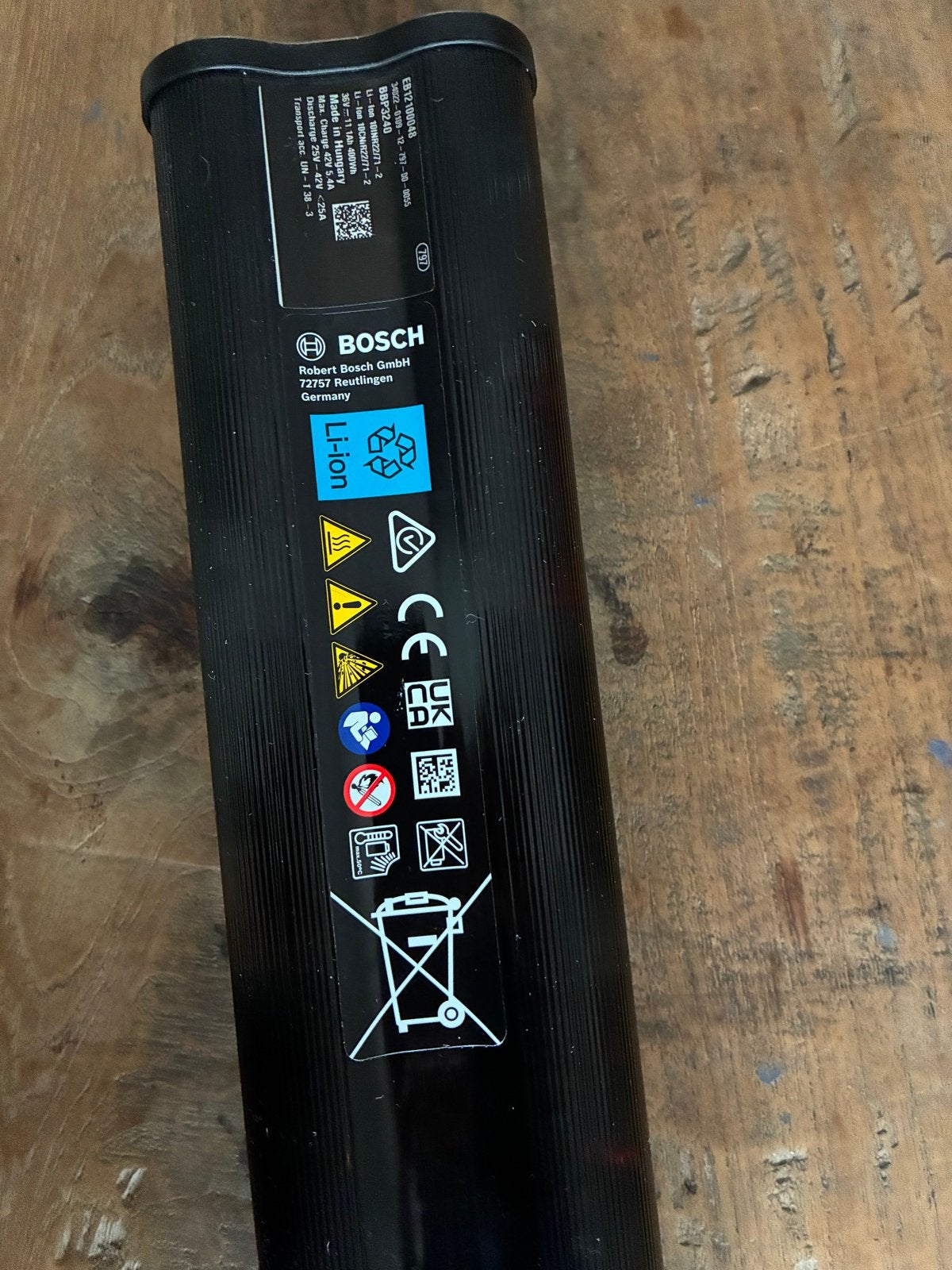 Bosch CompactTube 400Wh E-bike accu, Zo goed als nieuw