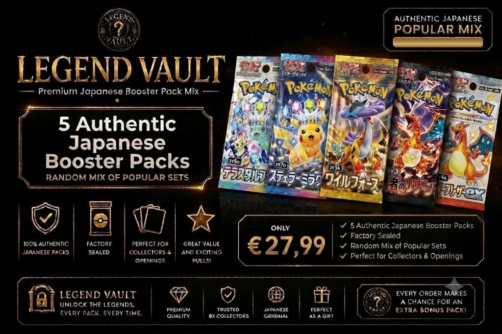 LEGEND VAULT Premium Japanese Pokémon Booster Pack Mix (5), Verzenden, Nieuw, Booster