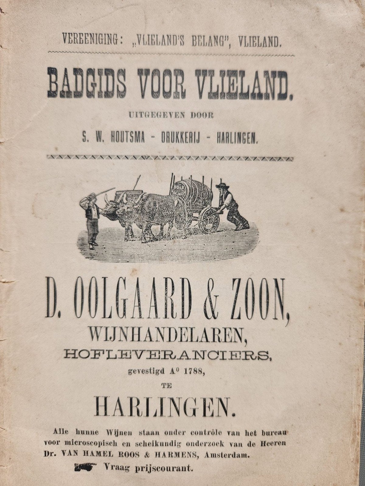 Zeldzaam - Badgids voor Vlieland (1923), Verzenden
