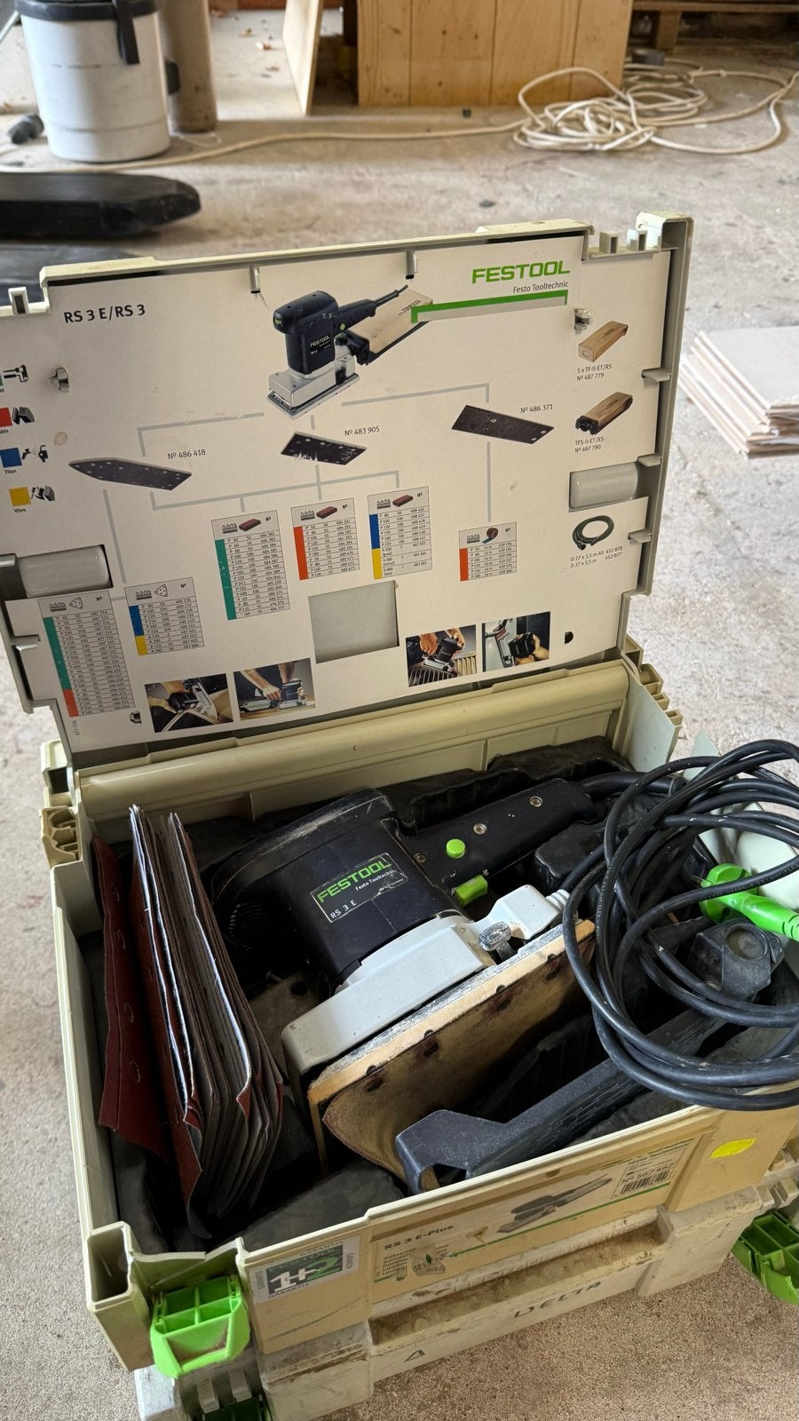 Festool RS 3 E/RS 3 Vlakschuurmachine in Systainer, Doe-het-zelf en Verbouw, Gereedschap | Schuurmachines, Ophalen, Gebruikt, Minder dan 600 watt