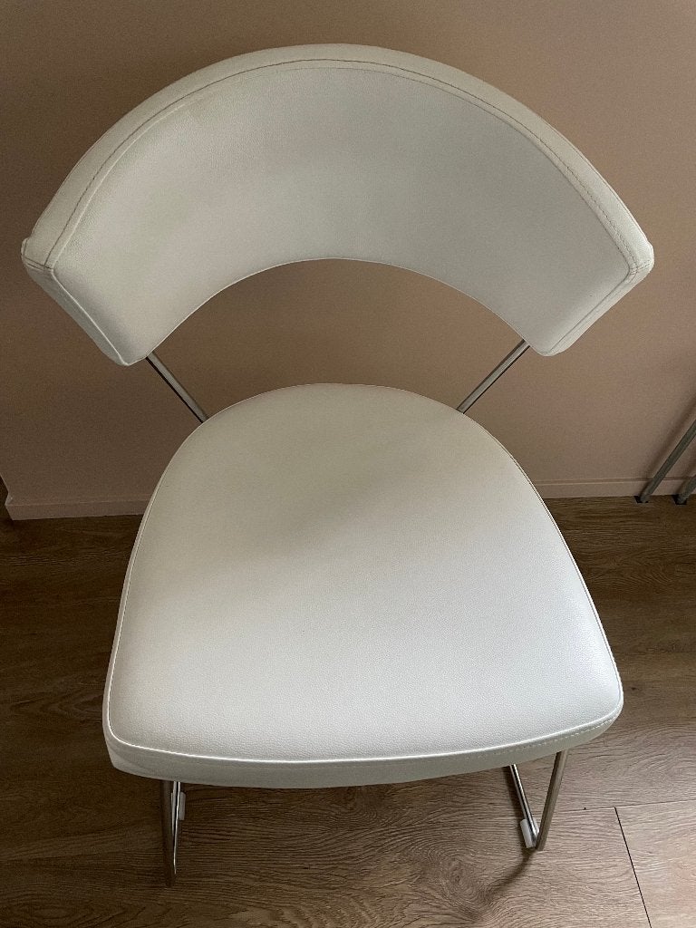 eetkamerstoel 4 stuks, Huis en Inrichting, Stoelen, Ophalen, Wit, Zo goed als nieuw, Vier