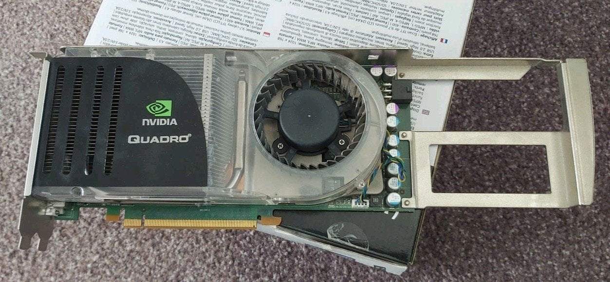 Videokaart nvidia quadro FX 4600 met beugel, Computers en Software, Videokaarten, Ophalen of Verzenden