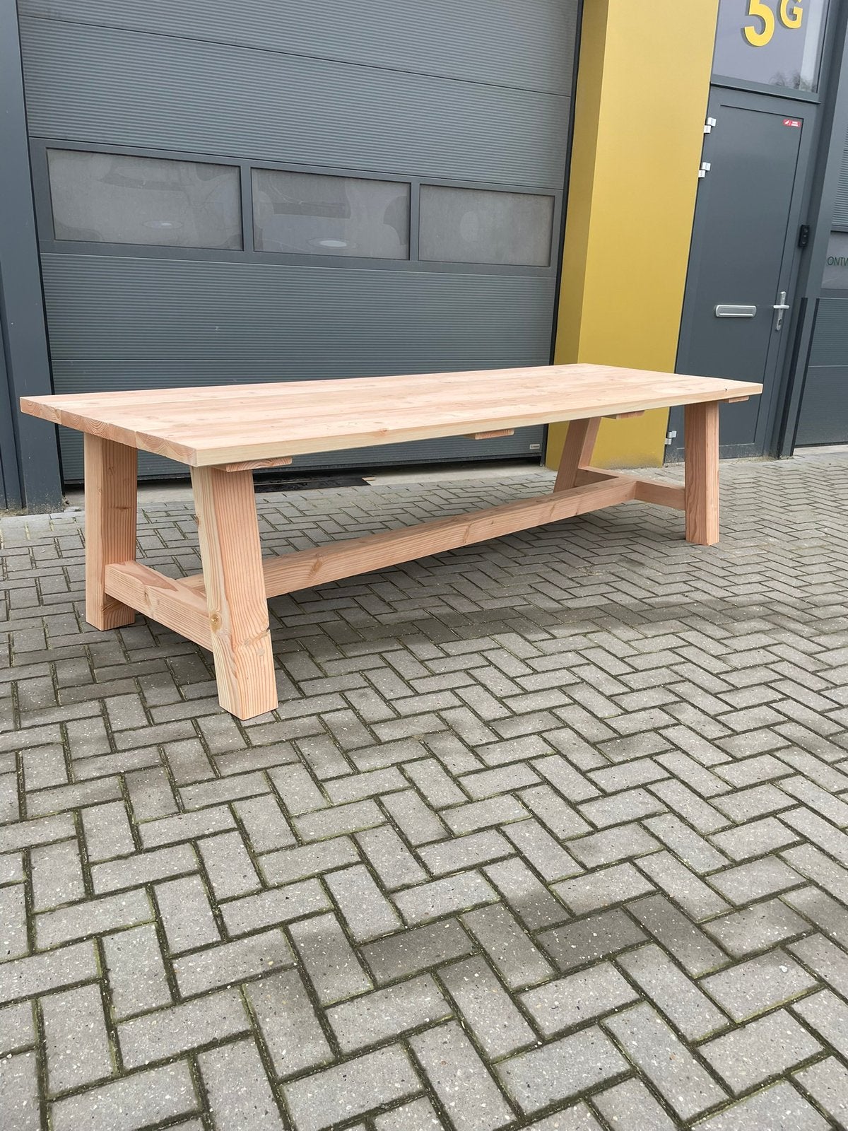 Robuuste Douglas tuintafels, Ophalen of Verzenden, Zo goed als nieuw, Wicker