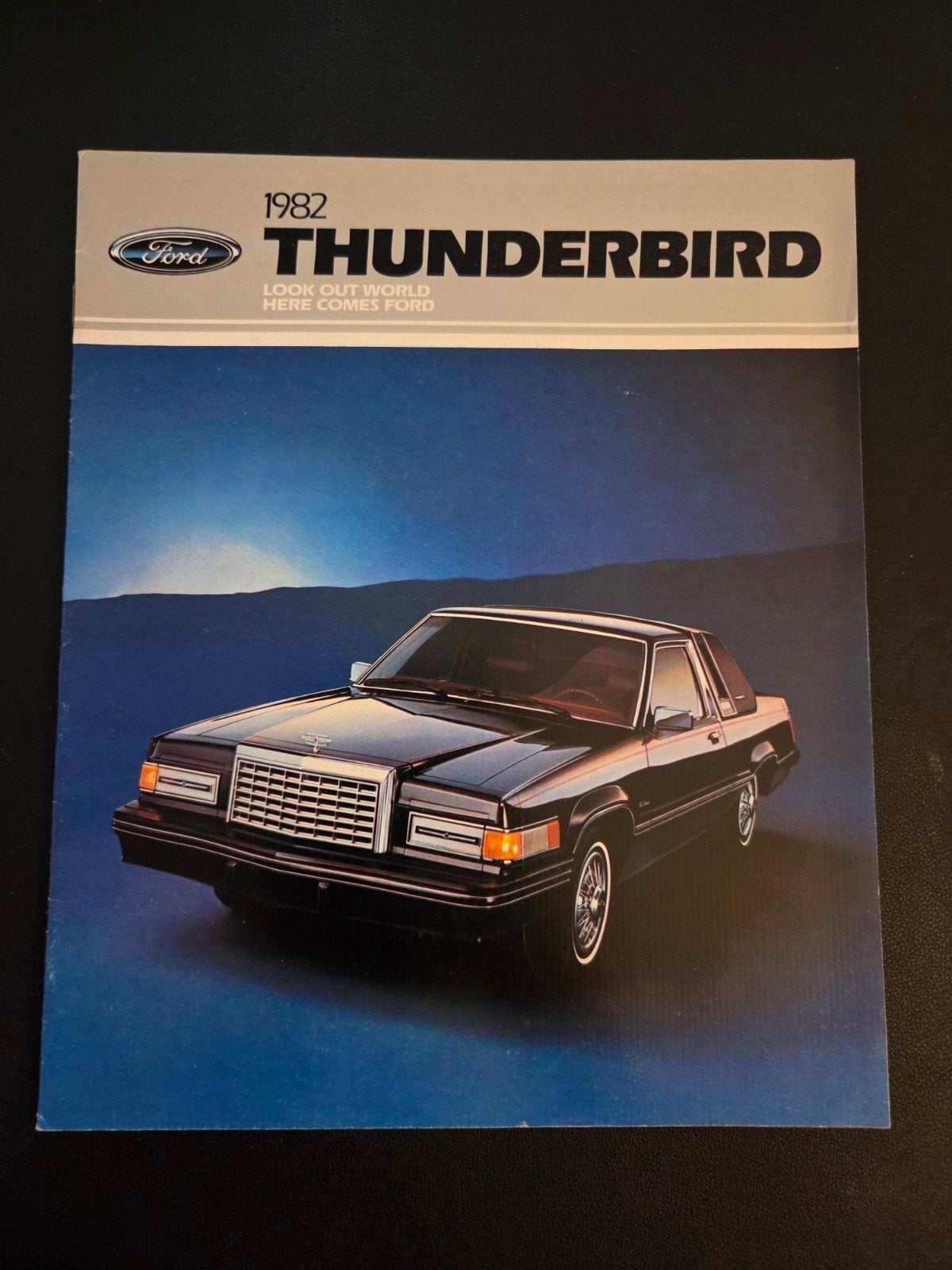 Brochure Ford Thunderbird 1982 USA, Ophalen of Verzenden, Zo goed als nieuw, Ford