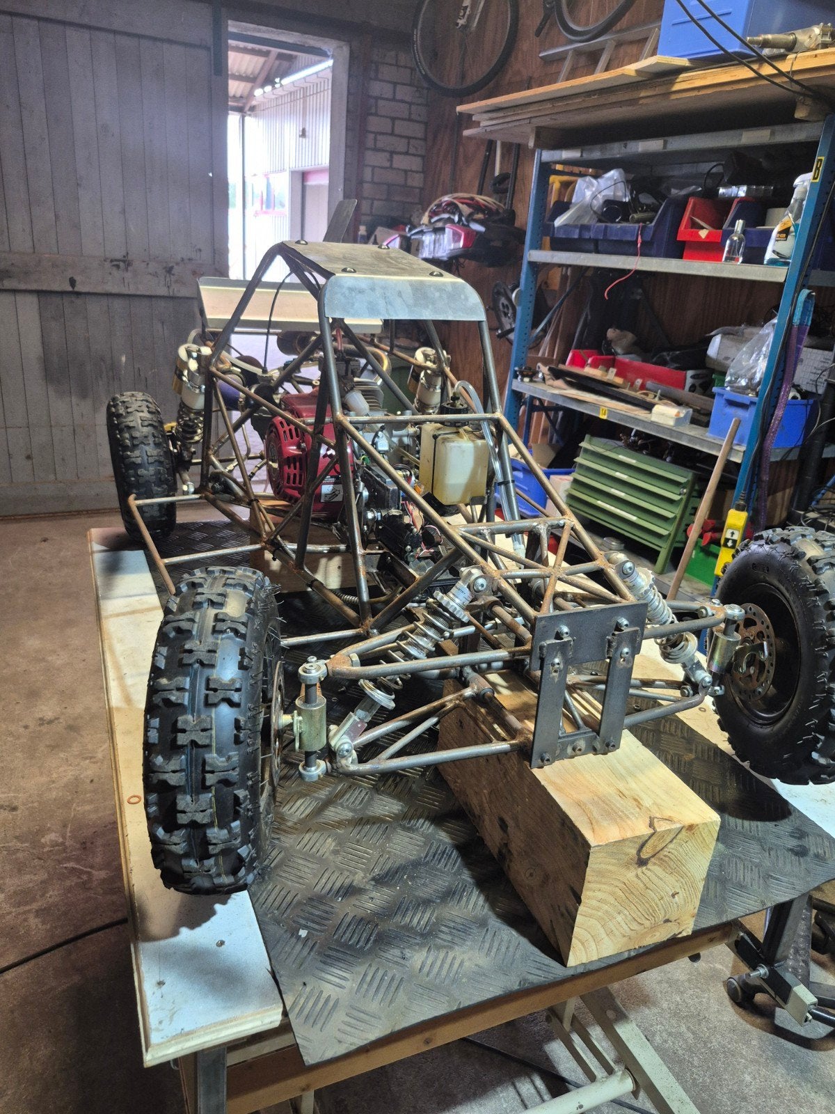 grote Zelfbouw rc auto, Ophalen