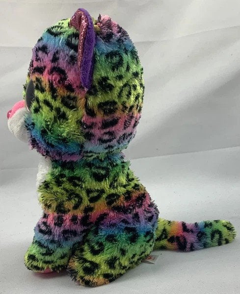 Ty Beanie Boos Dotty regenboog luipaard pluche knuffel, Coolsingel 104, 3011 AG Rotterdam, Netherlands, Overige typen, Zo goed als nieuw
