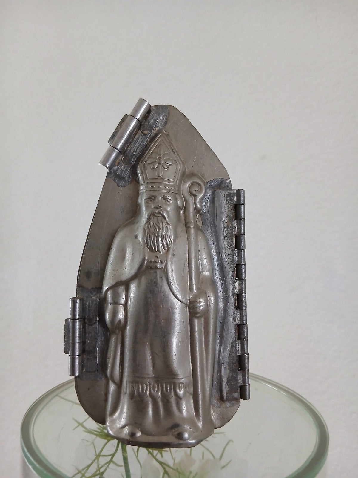 metalen chocolade mal Sinterklaas genummerd 15657, Antiek en Kunst, Ophalen of Verzenden