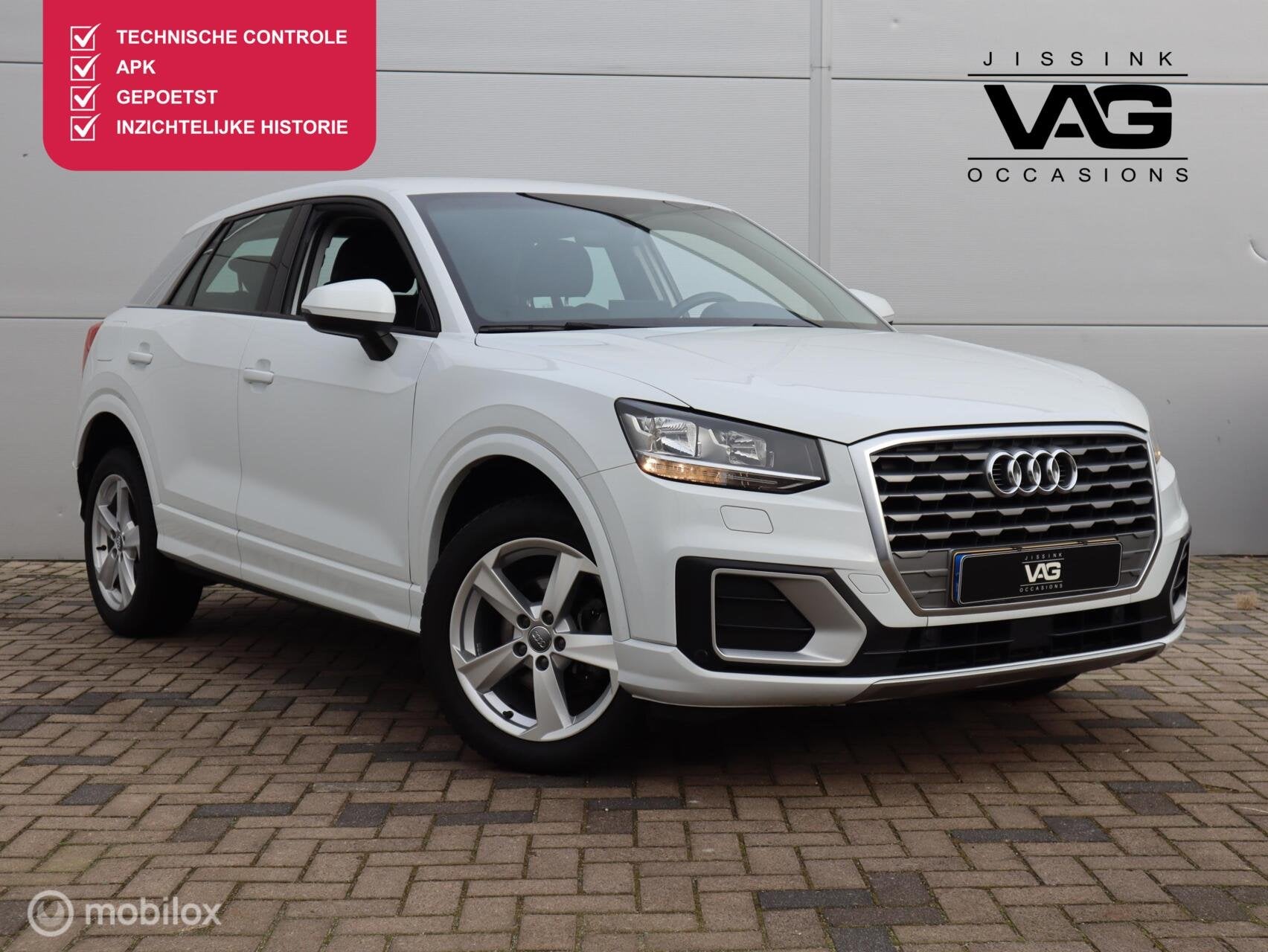 Audi Q2 30 TFSI Sport Airco Cruise Navi PDC Parelmoer, Auto's, Voorwielaandrijving, Stof, Gebruikt, 1200 kg