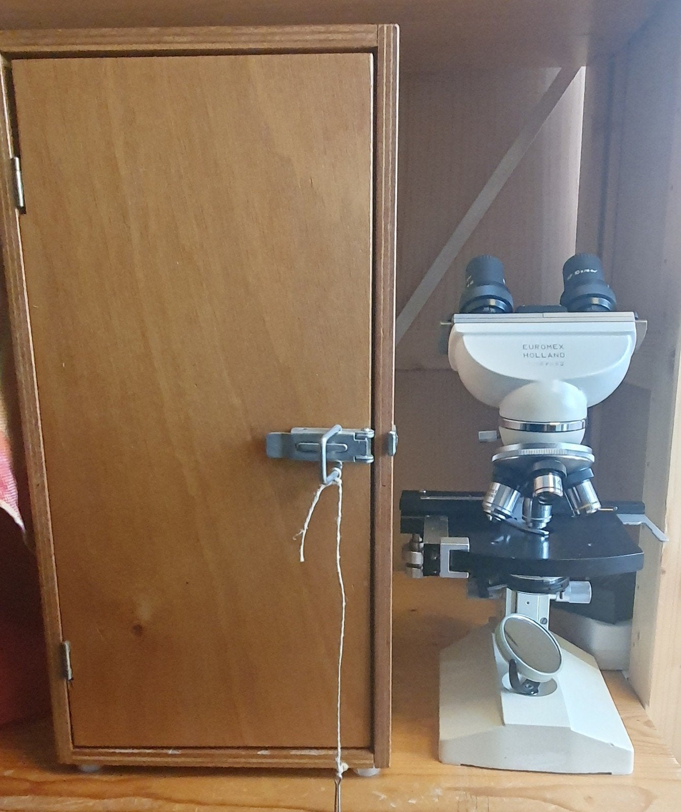 Euromex binoculaire microscoop, Ophalen, Zo goed als nieuw, 1000x of meer, Biologische microscoop
