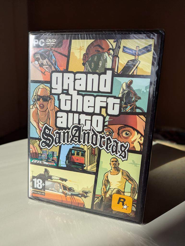 GTA San Andreas PC Ongeopend, Spelcomputers en Games, Games | Pc, Avontuur en Actie, Vanaf 18 jaar, 1 speler, Nieuw