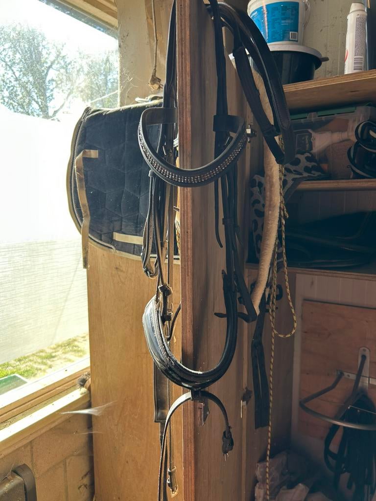 Hoofdstel full, Dieren en Toebehoren, Paarden en Pony's | Hoofdstellen en Tuigage, Ophalen of Verzenden, Zo goed als nieuw, Dressuur