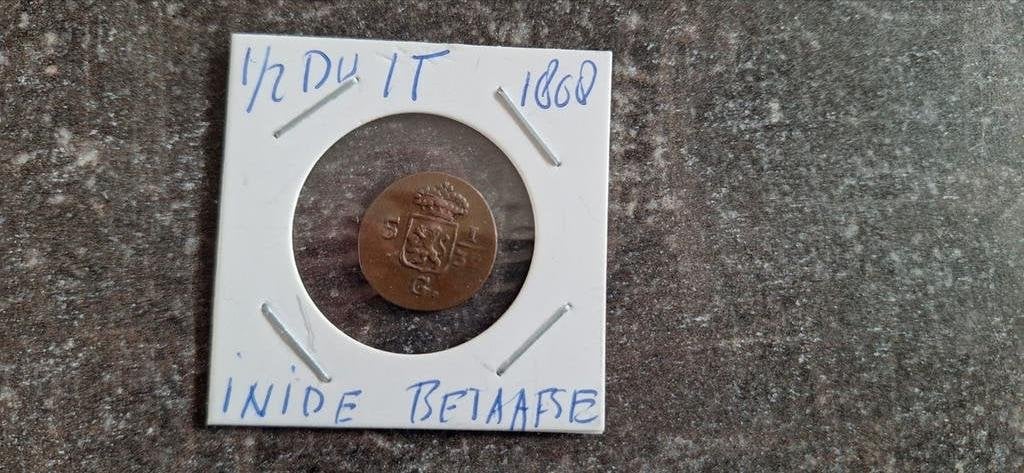 Halve duit 1808 Mooie kwaliteit!, Ophalen of Verzenden
