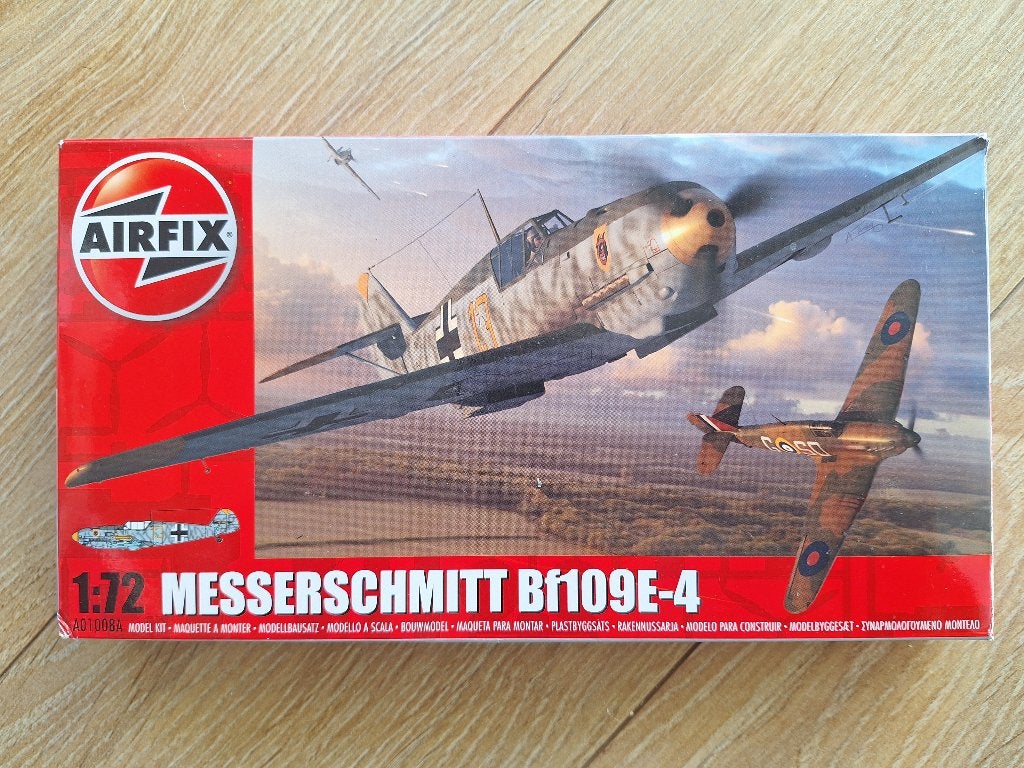 1:72 1/72 Airfix Messerschmitt Bf109E-4, Overige merken, 1:72 tot 1:144, Ophalen of Verzenden, Zo goed als nieuw