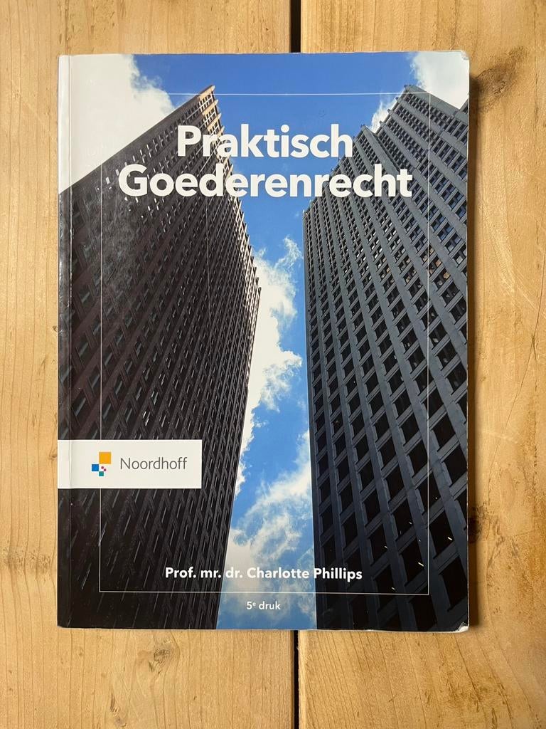 Praktisch Goederenrecht 5e druk, Ophalen of Verzenden, Alpha, Zo goed als nieuw, HBO