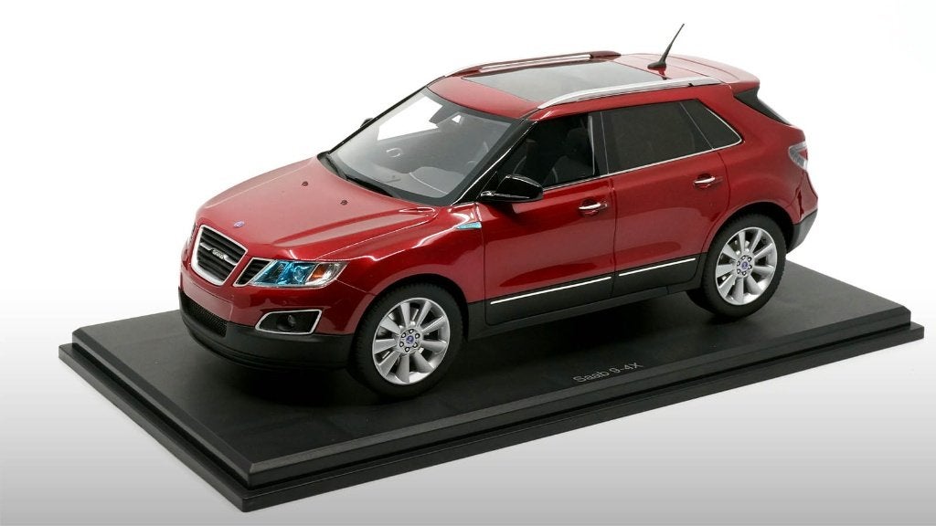 Saab 9-4X XWD crossover SUV Crystal Red 2011 DNA Models, Hobby en Vrije tijd, Modelauto's | 1:18, Nieuw, Overige merken, Verzenden
