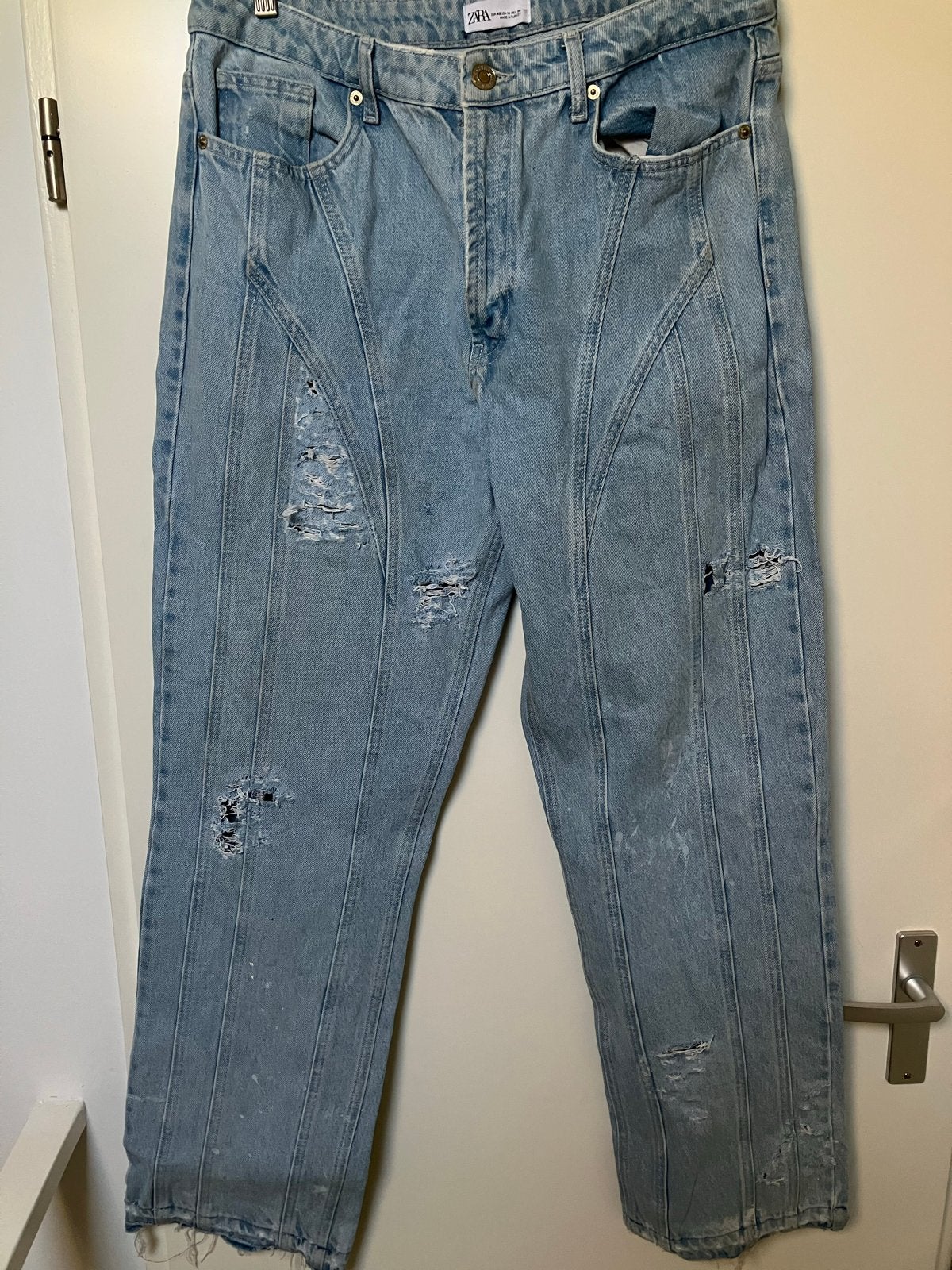 Zara jeans used baggy W30/W32, Ophalen of Verzenden, Gedragen, Blauw, W30 - W32 (confectie 38/40)