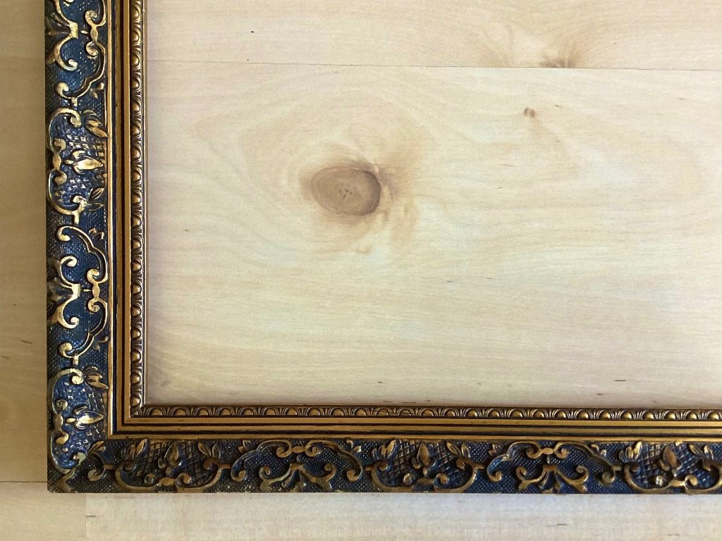 Schilderijlijst, hout, goud, barok, vintage, 50,1x74,1, Huis en Inrichting, Woonaccessoires | Lijsten, Ophalen, Gebruikt, Schilderijlijst
