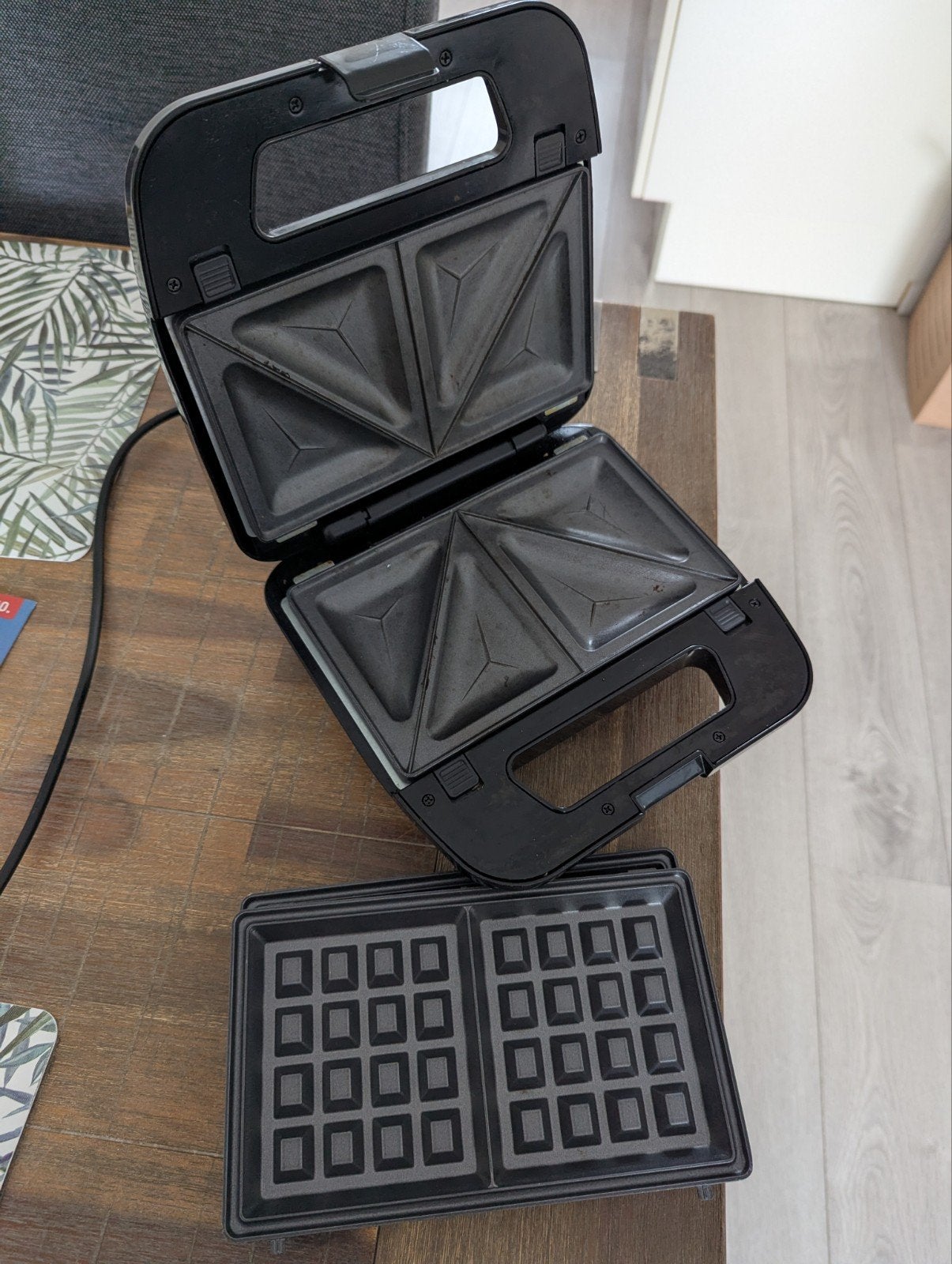 Ambiano 2-in-1 Sandwich-en Wafelijzer, Ophalen of Verzenden, Gebruikt