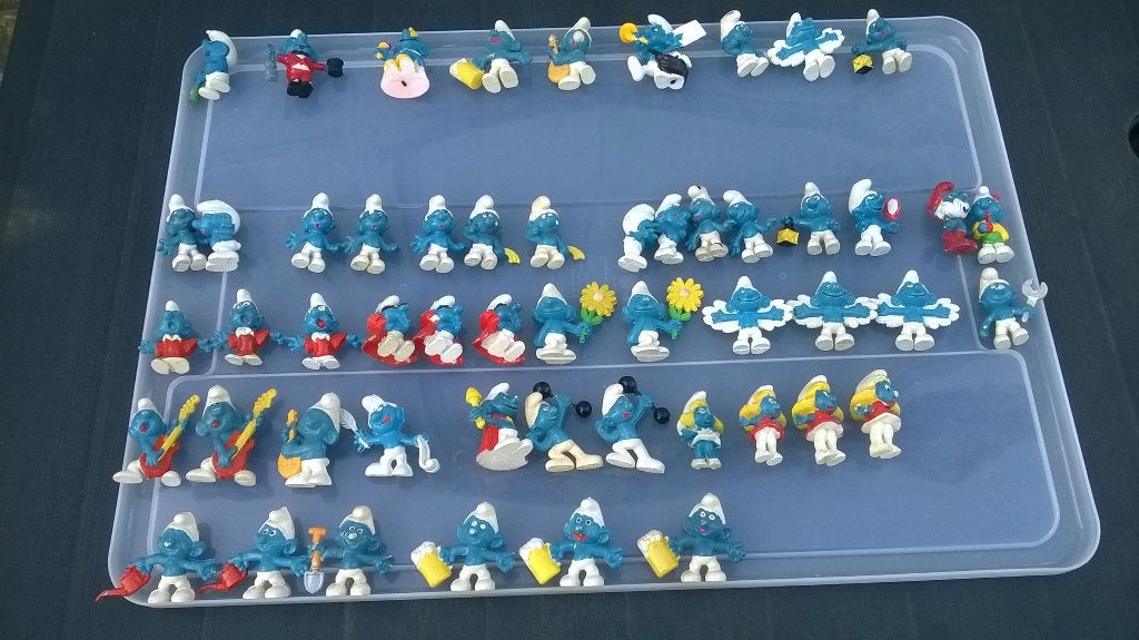 Verschillende Smurfen aan € 2,- in hard en zacht PVC, Ophalen of Verzenden, Gebruikt, Verschillende Smurfen, Poppetje, Figuurtje of Knuffel