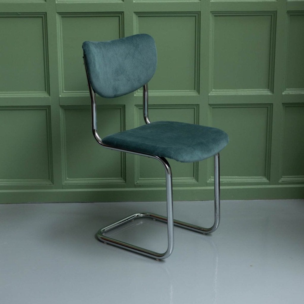 Vintage De Wit eetkamerstoel, exclusief model, Ophalen of Verzenden, Zo goed als nieuw, Wit, Eén