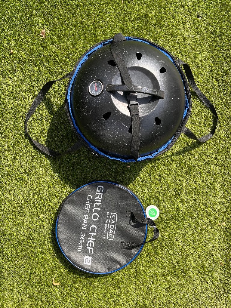 Cadac Citi Chef 40 en Chef pan 36 cm Gas, Tuin en Terras, Gasbarbecues, Ophalen, Gebruikt, Cadac Grillo Chef 40