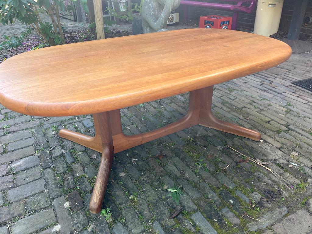 Glostrup Danish Dyrlund Deens Teakwood Danish salontafel, Ophalen, Gebruikt, 100 tot 150 cm, 50 tot 100 cm