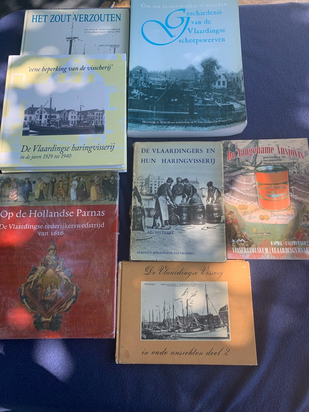 Vlaardingse Visserij Boeken Collectie - 7 Stuks, Ophalen, 20e eeuw of later, Gelezen